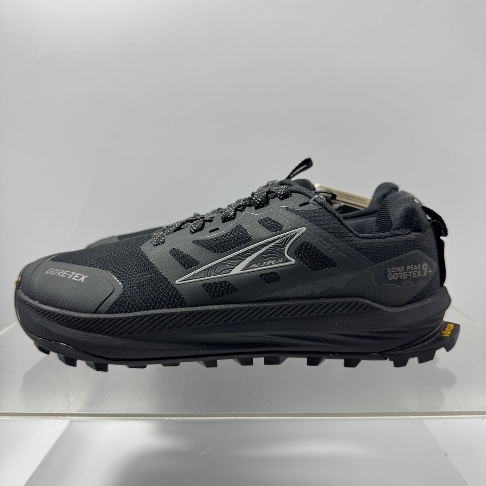 Brand New Altra Lone Peak 9 GTX Black AL0A85SN001 Trail Women's Size 8.5 SAMPLE
